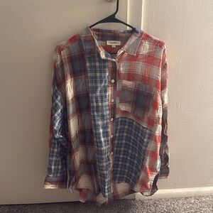 Button Down Plaid Shirt